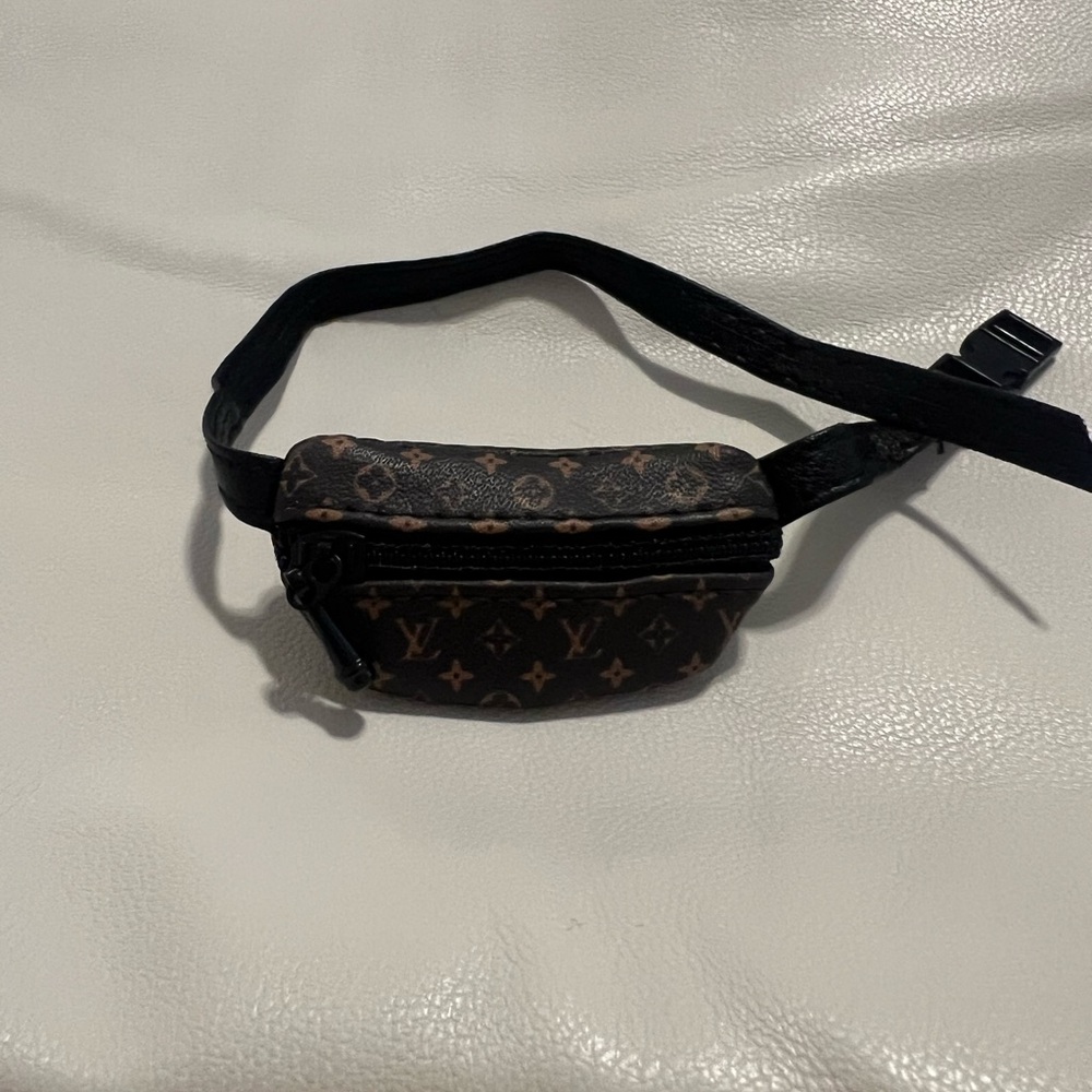 Brown Designer Bag for Labubu or Doll